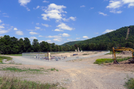 A compressor station in Montrose and Dimock, Penn.