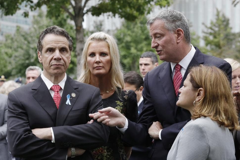 Cuomo (left), who has the backing of the Democratic Party and heavyweights like Hillary Clinton and Mayor de Blasio, will face off against Republican Rob Astorino.
