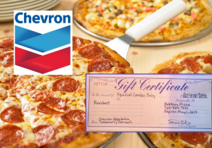 The Chevron Promise: If our fracking well explodes, the pizza is on us !