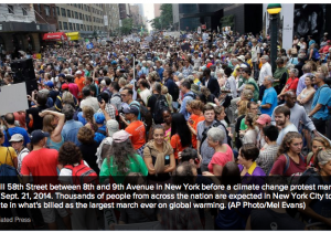 300,000 + NYC CLIMATE MARCHERS !