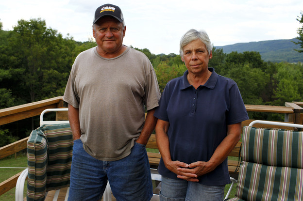 Mike and Nancy Leighton live in Leroy Township, Pa. where residents have been dealing with flammable gas puddles and tainted well water.