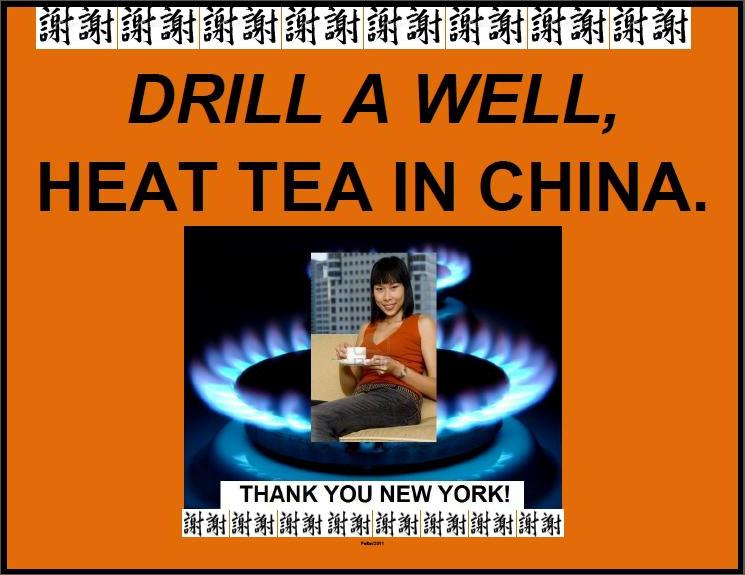 drill a well, heat tea in china