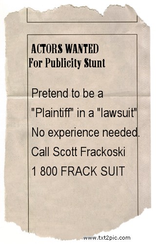 fracking publicity stunt