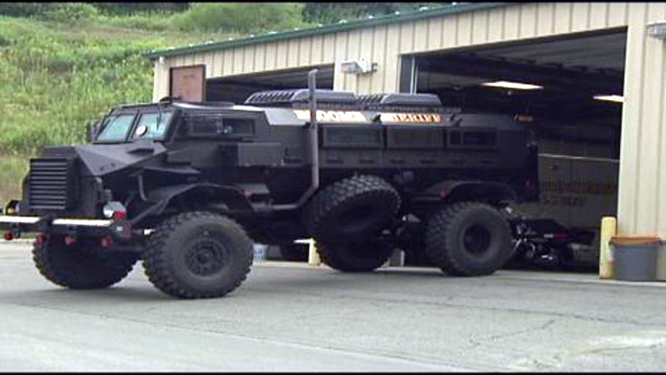 broome county heavy military machine truck swat contrast